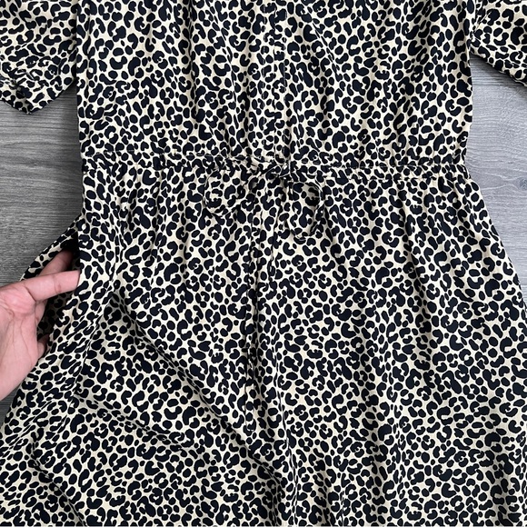 A.P.C Ondine Leopard Dress Size Small / EU 36 Animal Print Beige Retro Classic - Picture 8 of 12